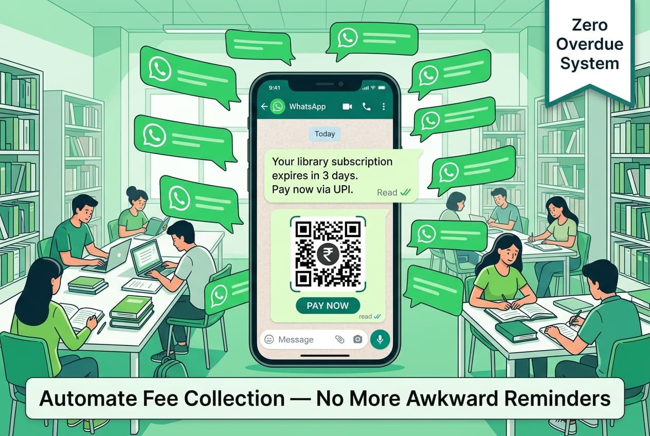 How to Automate Library Fee Collection & WhatsApp Due Reminders (Zero Overdue Payments System)