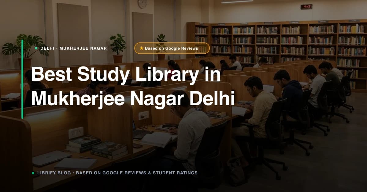 Library in Mukherjee Nagar Delhi: Fees and Top Study Rooms