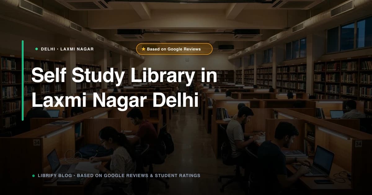 Self Study Library in Laxmi Nagar: Best Spaces and Costs
