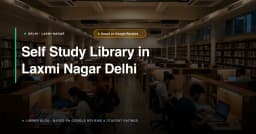 Self Study Library in Laxmi Nagar: Best Spaces and Costs